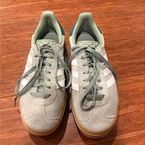 Green Adidas Gazelle Bold Sneakers